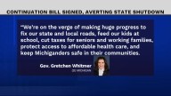 Gov. Whitmer signs continuation budget to keep Michigan state government from shutting down