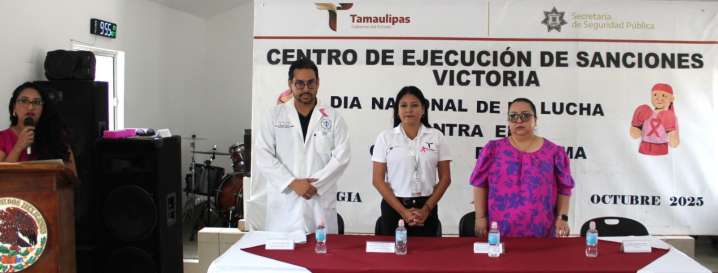 Promueve CEDES Victoria detección temprana del cáncer de mama en mujeres PPLs