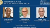 El Premio Nobel de Química 2025 fue para Susumu Kitagawa, Richard Robson y Omar M. Yaghi