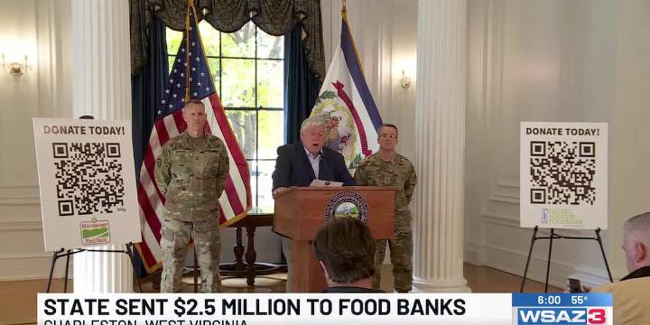 W.Va. Gov. Morrisey sent more money to food banks
