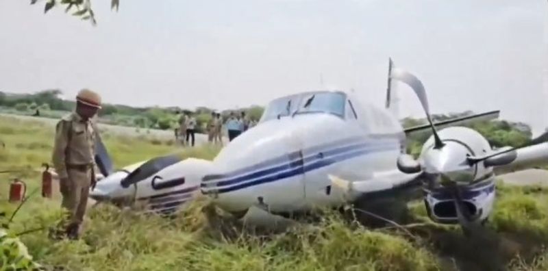 Private jet skids off runway in UP's Farrukhabad; all passengers, pilots safe