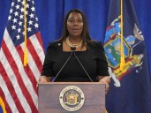 Why was New York Attorney General Letitia James indicted?