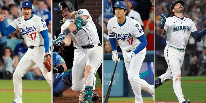 Shohei Ohtani, Cal Raleigh, Eugenio Suárez thrilling NLCS, ALCS moments
