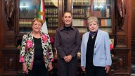 Claudia Sheinbaum y Michelle Bachelet se reúnen en Palacio Nacional