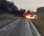 CORRIENTES: Auto Se Incendió Tras Chocar Con Un Carpincho.