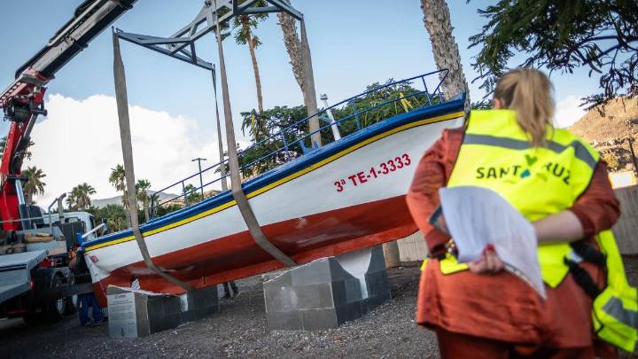 Regresa el barco 'Corbeta' a tierra tras su rehabilitación