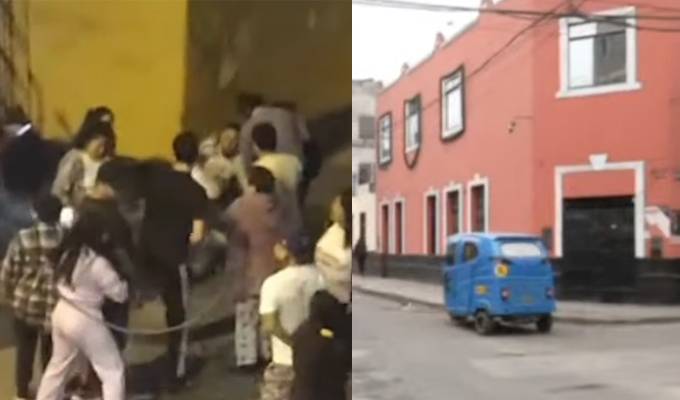 Vecinos del Rímac linchan a delincuente que entró a robar a peluquería