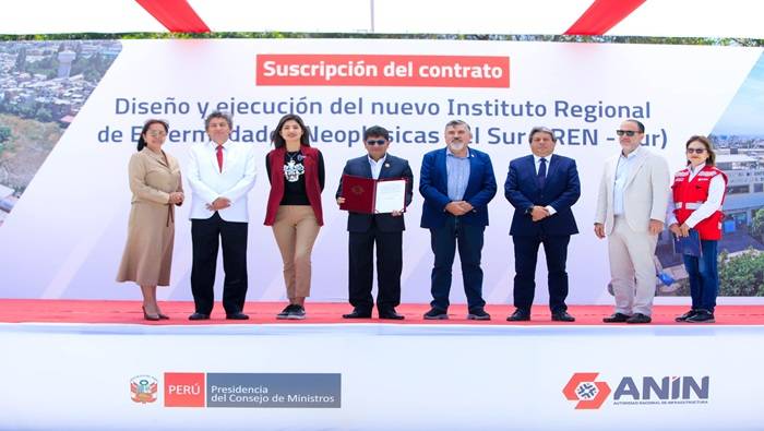 AREQUIPA: ANIN firma contrato por más de S/ 1 100 millones para construir el IREN Sur
