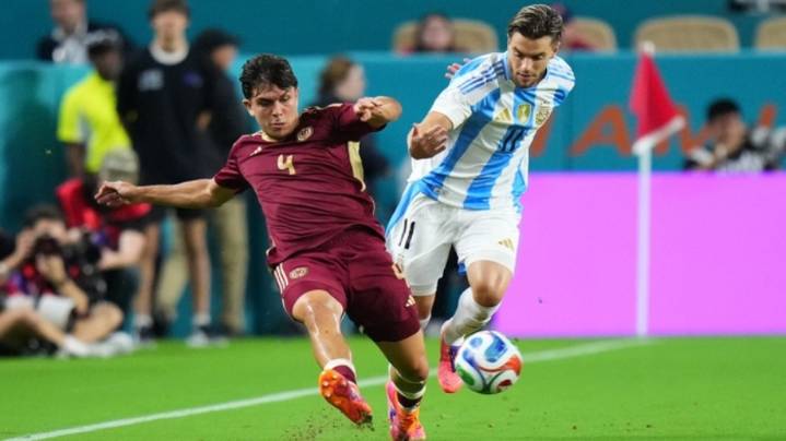 La Selección argentina venció 1-0 a Venezuela en un amistoso en Miami