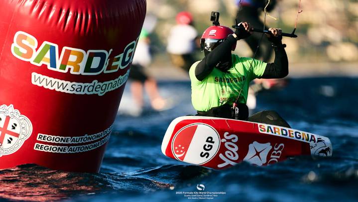 Singapore kitefoiler Max Maeder clinches silver at World Championships
