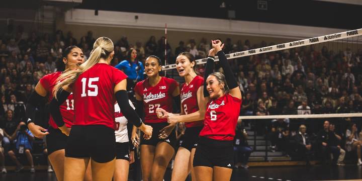 Huskers post another road sweep at No. 12 Purdue