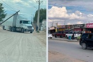 Tráileres tiran cables en distintos puntos de la ciudad casi al mismo tiempo