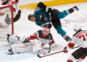 Quick start, steady goaltending propel Sharks to first home win of season