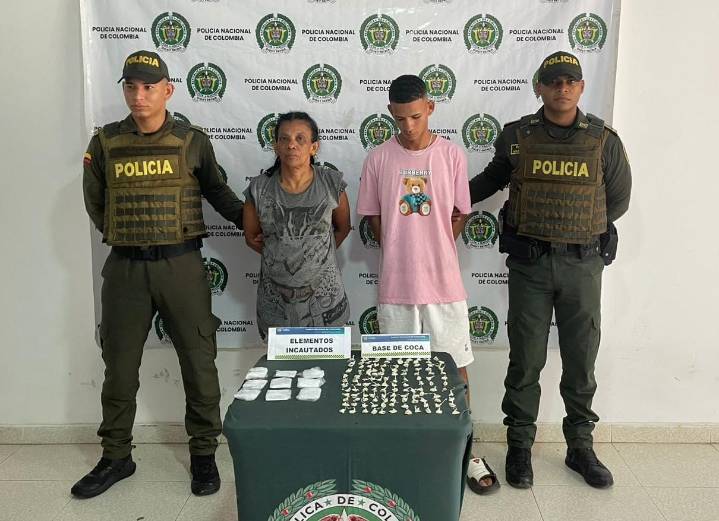 Madre e hijo manejaban ‘olla’ para expendio de droga en Magangué
