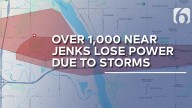 Over 1,000 customers out of power near Jenks after thunderstorms