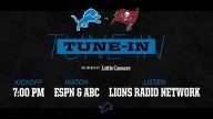 Lions vs. Buccaneers: How to watch, listen and follow