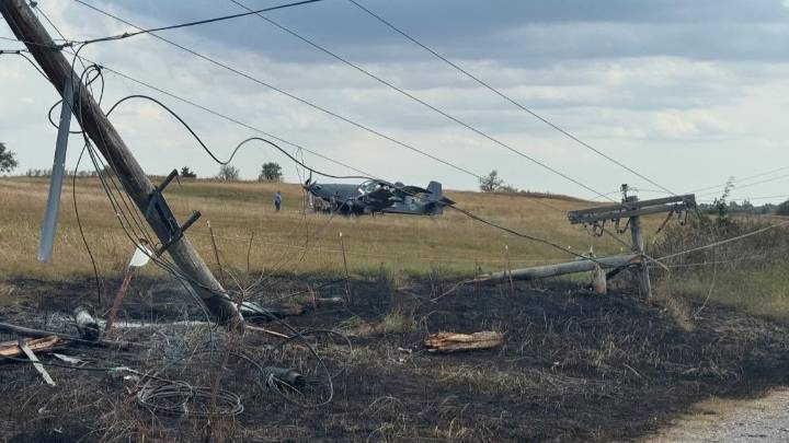 The Air Force’s special operations crop duster crashed in a field in Oklahoma