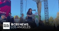 KCAL News meteorologist Amber Lee helps emcee Global Village Festival in Irvine
