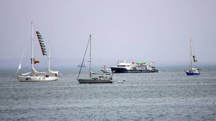 Activists say Israel's navy has begun intercepting a Gaza