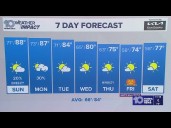 10 Weather: Saturday night forecast