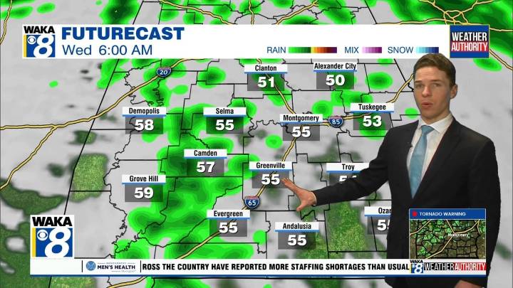 Mainly cloudy, some showers early this week; Cool, dry Halloween