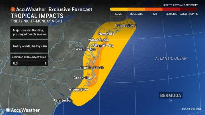 Powerful Nor’easter Set To Bring 60 MPH Winds, Heavy Rain: Here's Timing, Track