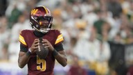 Jayden Daniels will start against the Chargers