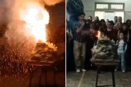 El video que muestra la explosión en una feria escolar que dejó una alumna grave y varios heridos