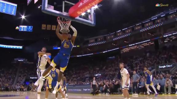 Kuminga, Moody and Podziemski lead balanced Warriors' attack in 131...