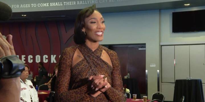 A’ja Wilson discusses South Carolina HOF induction