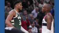 Wizards' Khris Middleton gets huge ovations as he plays at Milwaukee for 1st time since trade