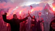 Manifestantes propalestinos marchan hacia estadio antes de la victoria de Noruega sobre Israel en clasificación para Copa del Mundo