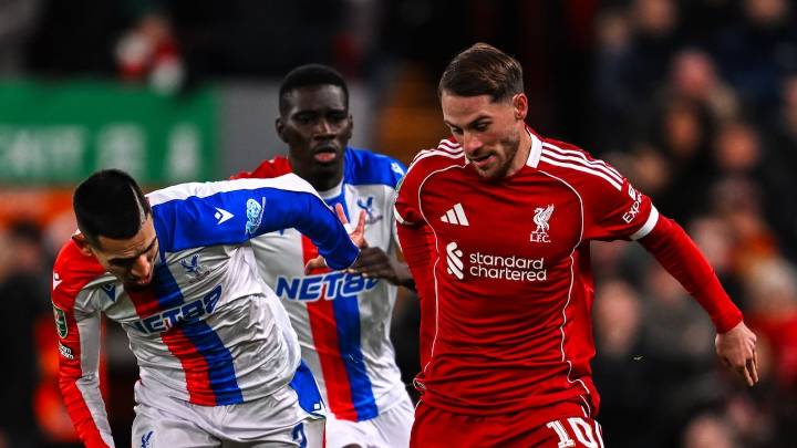 Liverpool no levanta cabeza y fue eliminado por Crystal Palace de la Copa de la Liga de Inglaterra