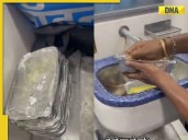 Passengers shocked as viral video shows disposable food containers being reused