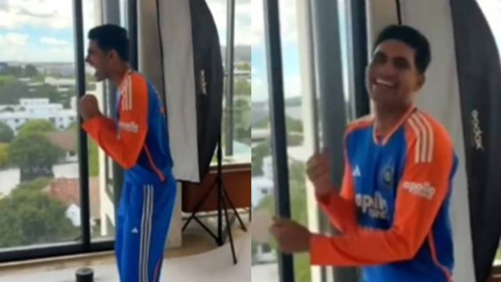 WATCH | 'Enna Wadda Muh...': Abhishek TROLLS Gill During T20 Photoshoot Cricket
