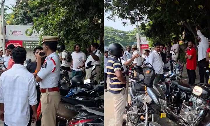 Hyderabad Police Crack Down on Mobile Use While Driving; 28 Motorists Booked in Asifnagar