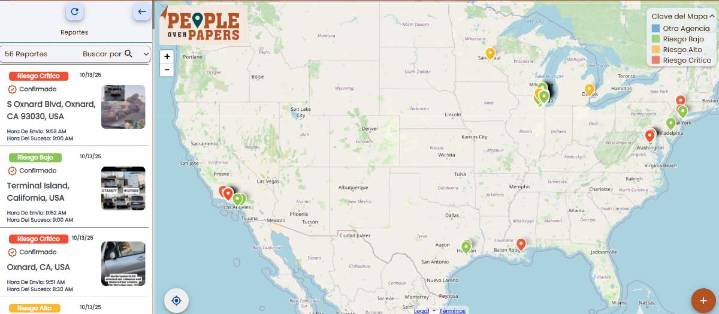 Regresa People Over Papers: la plataforma que alerta sobre operativos de ICE ya tiene nuevo sitio web