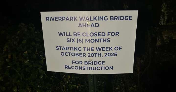 Chattanooga Riverwalk Walking Bridge to close for six months