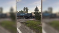 Semi and train crash in Mentone Wednesday morning