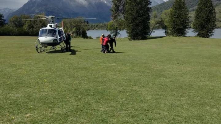 Terminó con éxito el rescate de dos andinistas extraviados en el volcán Lanín