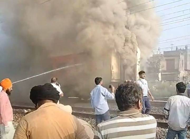 Garib Rath fire: Miraculous escape for passengers as 3 AC coaches gutted near Punjab's Sirhind