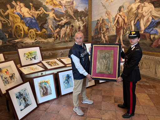 Italy police seize 21 suspected forged Salvador Dali arworks after show opens in Parma