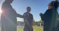 Tower worker describes his interaction with a trespasser who climbed 900 feet up a television towel