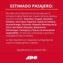 ADO suspende rutas por tormenta tropical Raymond