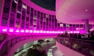 Alerta contra cáncer de mama ilumina Senado de rosa