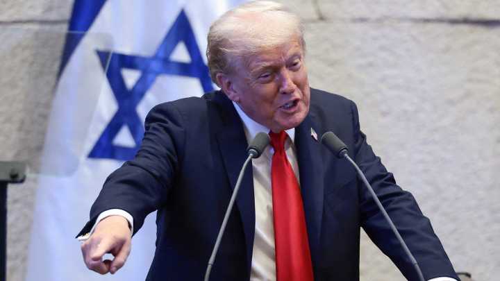 Trump hails ‘a new Middle East’ of peace at Israel’s Knesset