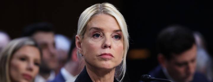 Bondi Rebuffs Democrats Pressing Her on Trump’s DOJ Influence