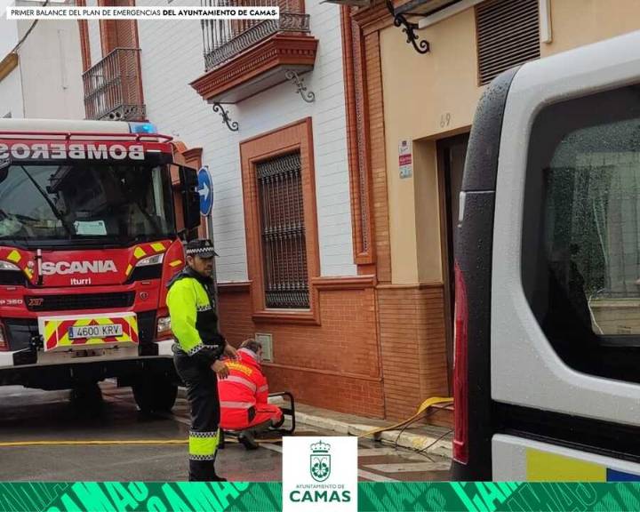Camas registra casi 71 litros por metro cuadrado y mantiene activo su Plan de Emergencias