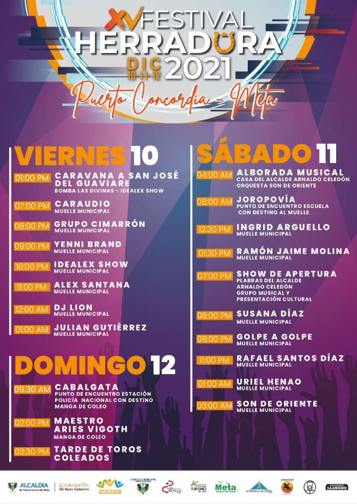 Festiva La Herradura este fin de semana en Puerto Concordia, Meta