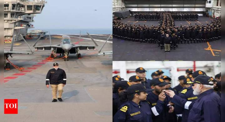 Dinner, songs, yoga & more: How PM Modi spent Diwali with Navy on INS Vikrant; watch MiG